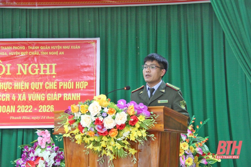 Giữ vững an ninh rừng vùng giáp ranh giữa hai 2 huyện Như Xuân (Thanh Hóa) và Quỳ Châu (Nghệ An)
